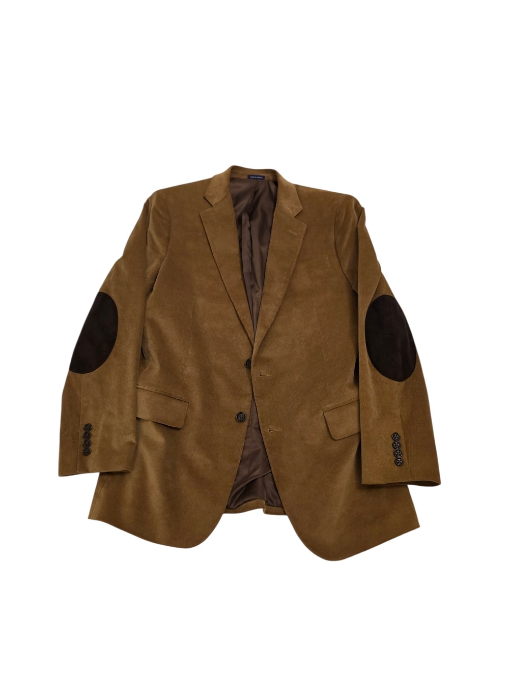 Stafford Corduroy Blazer Dark Academic-Style Elbow Patches View 2